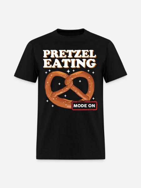 Pretzel Eating Mode Pretzels - Men's T-Shirt - black