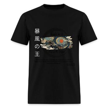 Tempest Dragon Japanese Style - Men's T-Shirt - black - Front - Jose (178cm)