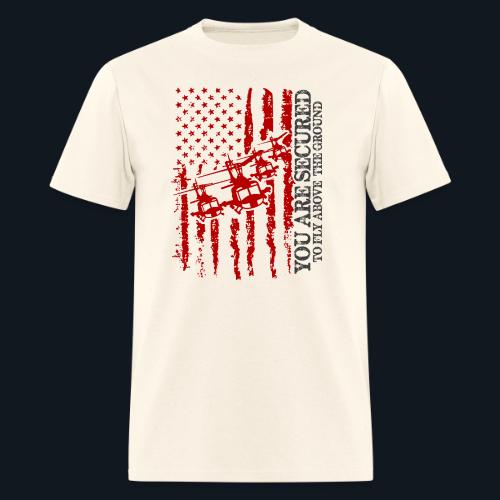 You are Secured To Fly Above The Ground - Men's T-Shirt