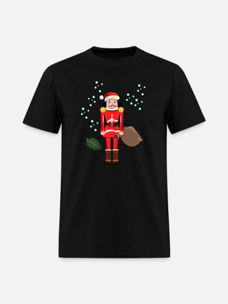 Santa Nutcracker Christmas - Men's T-Shirt - black