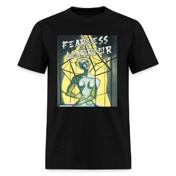 Fearless Warrior Conquering Atychiphobia - Men's T-Shirt - black - Front - Jose (178cm)