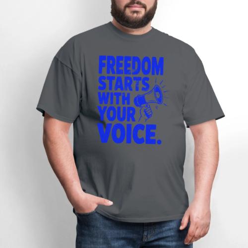Freedom Starts With Your Voice Vintage - Men's T-Shirt