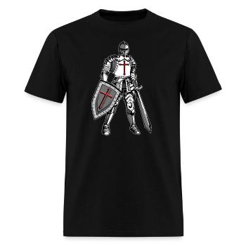 Knights Templar Crusader Cross Armor - Men's T-Shirt - black - Front - Jose (178cm)