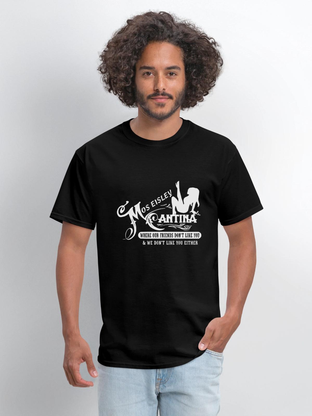Mos Eisley Cafe Cantina Spaceport - Men's T-Shirt - black - Front - Jose (178cm)