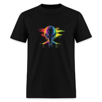 Colorful Alien - Men's T-Shirt - black - Front - Jose (178cm)