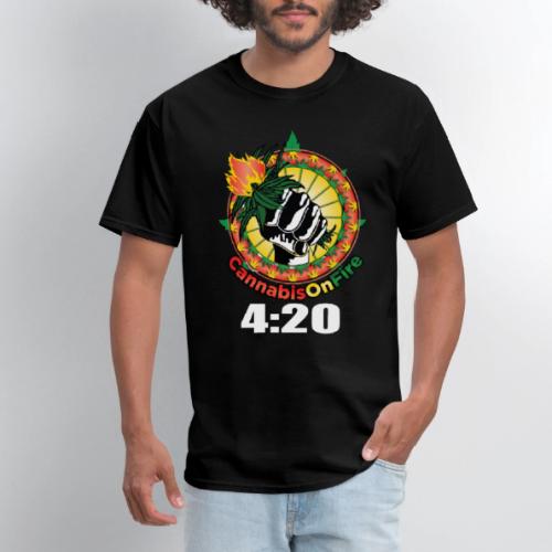 Wacky 420 Keep It Lit Time Weed Marijuana Design - Men's T-Shirt