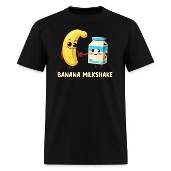Banana Milkshake - Men's T-Shirt - black - Front - Jose (178cm)