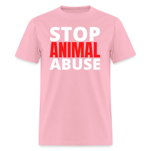 STOP ANIMAL ABUSE - Men's T-Shirt