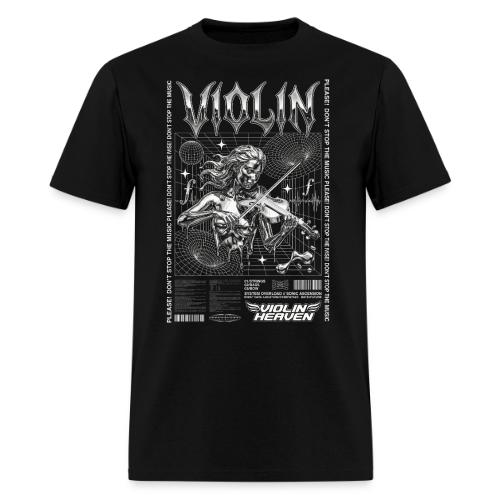 Futuristic Violin Rave Poster - Men's T-Shirt