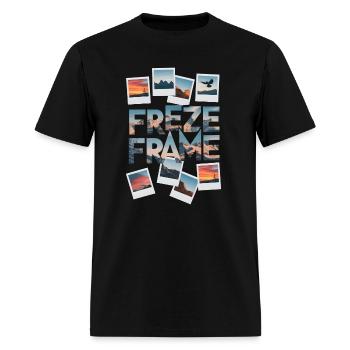 FREEZE FRAME - Men's T-Shirt - black - Front - Jose (178cm)