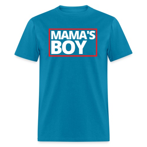 MAMA's Boy (Red & White Stamp) - Men's T-Shirt