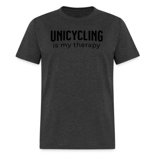 Unicycling Is My Thearpy - Men's T-Shirt