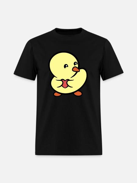 Duckie Stole Your Heart - Men's T-Shirt - black