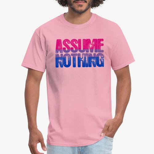 Bisexual Pride Assume Nothing - Men's T-Shirt