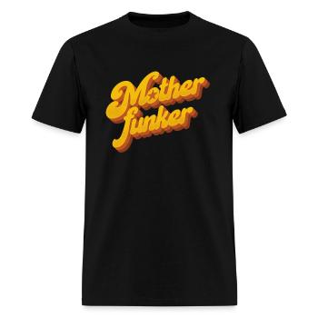 Funk Soul Music Motherfunker Vintage 60s 70s - Men's T-Shirt - black - Front - Jose (178cm)