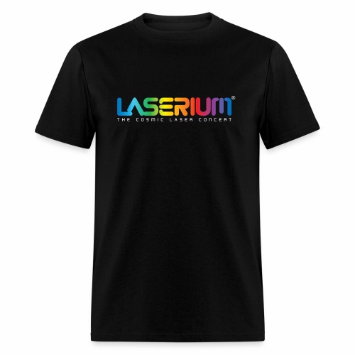 Laserium Logo Colors WhiteTag - Men's T-Shirt