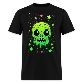 Starry Slime Skull - Men's T-Shirt - black - Front - Jose (178cm)