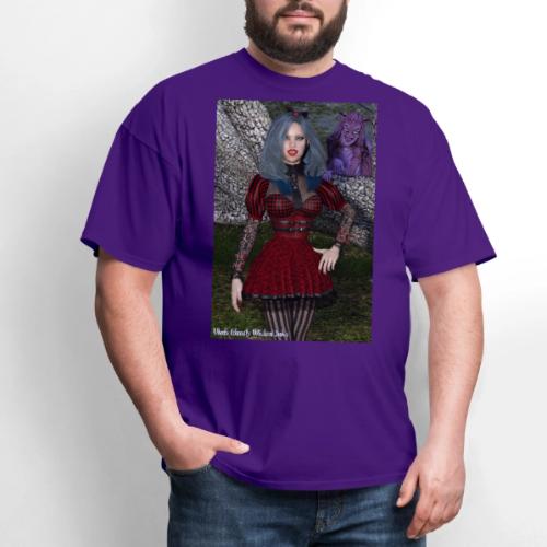 Alicia Abyss with Cheshire Cat Closeup Poster - Men's T-Shirt