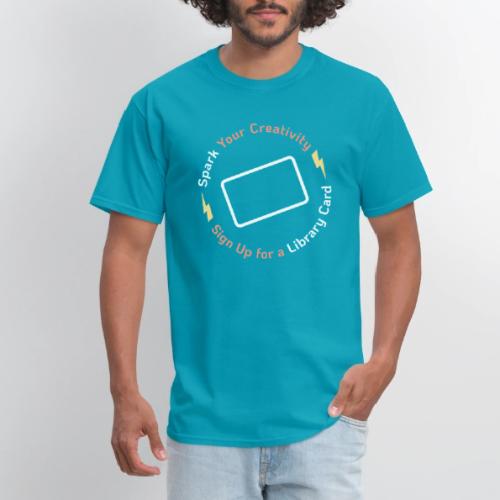 Library Card Sign-up Month - Spark Your Creativity - Men's T-Shirt