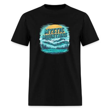 Mystic Mountains - Men's T-Shirt - black - Front - Jose (178cm)