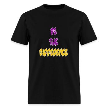 Be the difference - Men's T-Shirt - black - Front - Jose (178cm)