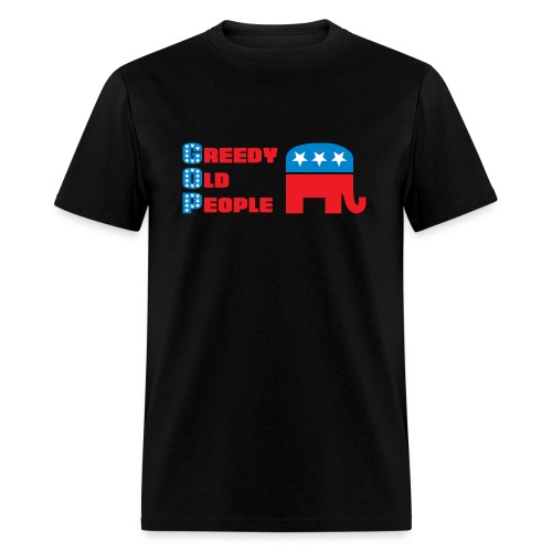 Grand Old Party (GOP) = Greedy Old People - Men's T-Shirt