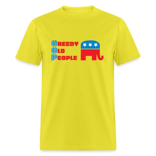 Grand Old Party (GOP) = Greedy Old People - Men's T-Shirt