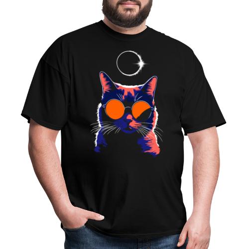 Cat Sunglasses Total Eclipse Cat - Men's T-Shirt