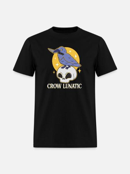 CROW / RAVENS: Raven Lunatic - Men's T-Shirt - black