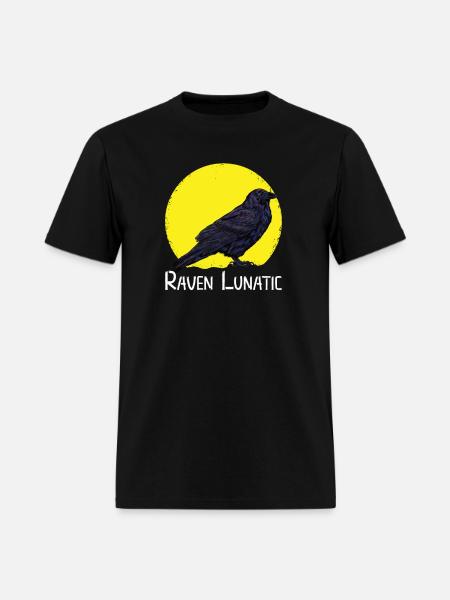 CROW / RAVENS: Raven Lunatic - Men's T-Shirt - black