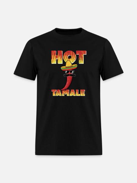 Hot Tamale Funny Gift Spicy Lovers - Men's T-Shirt - black