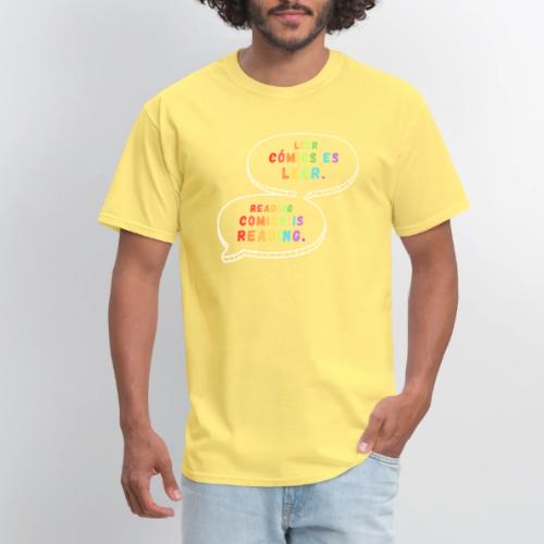 Reading Comics is Reading Rainbow Bilingual - Men's T-Shirt