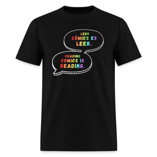 Reading Comics is Reading Rainbow Bilingual - Men's T-Shirt