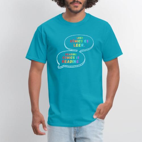 Reading Comics is Reading Rainbow Bilingual - Men's T-Shirt