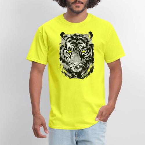 Gray Tiger Head Drawing - Black and white Tiger - Men's T-Shirt