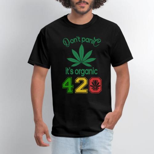 Joshing 420 Organic Herb Weed Marijuana Design - Men's T-Shirt