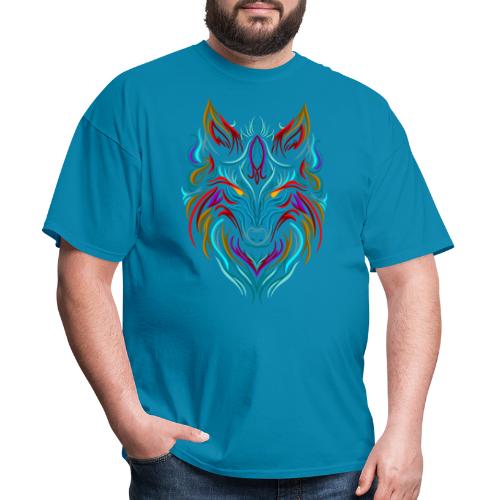 Wolf Tattoo Colorful - Men's T-Shirt