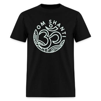 Om yoga - Men's T-Shirt - black - Front - Jose (178cm)