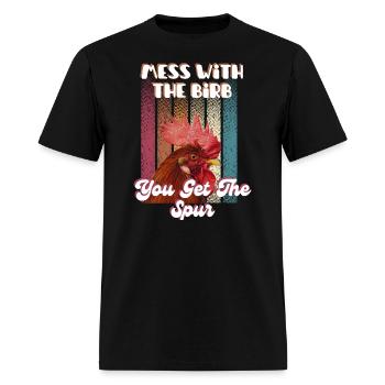 Mess With The Birb - Men's T-Shirt - black - Front - Jose (178cm)