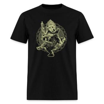DANCING GANESHA - Men's T-Shirt - black - Front - Jose (178cm)