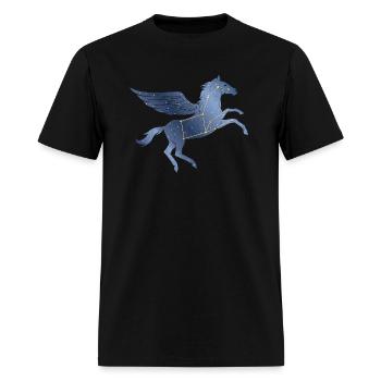 Pegasus Constellation Horse - Men's T-Shirt - black - Front - Jose (178cm)