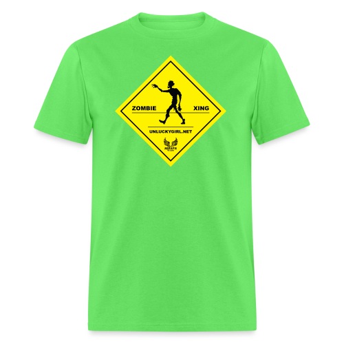 Zombie Crossing png - Men's T-Shirt