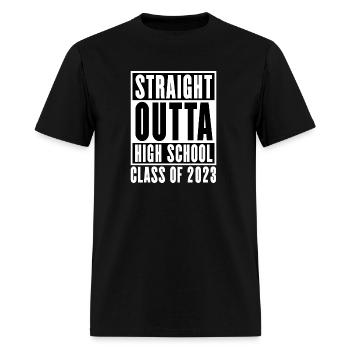 Straight Outta High School Class of 2023 - Men's T-Shirt - black - Front - Jose (178cm)