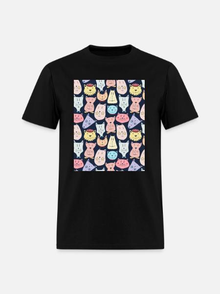 Funny Cats - Men's T-Shirt - black