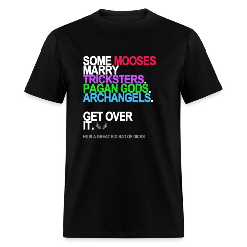 some mooses marry gods black shirt - Men's T-Shirt