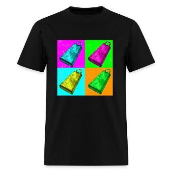 Warhol Cowbell - Persephone Productions - Men's T-Shirt - black - Front - Jose (178cm)