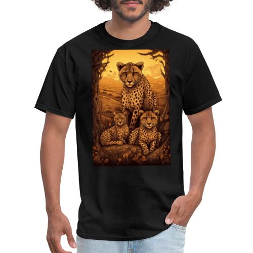 Cheetah Family #6 - Men's T-Shirt