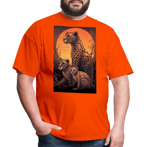 Cheetah Family #7 - Men's T-Shirt
