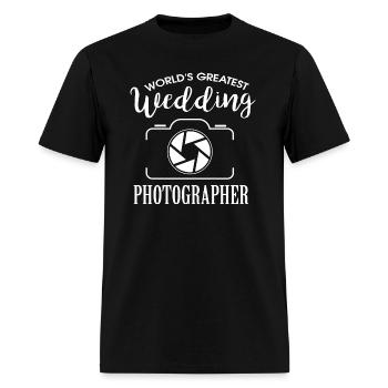 Worlds Best Wedding Photographer - Men's T-Shirt - black - Front - Jose (178cm)
