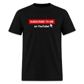 Subscribe on YouTube - Men's T-Shirt - black - Front - Jose (178cm)
